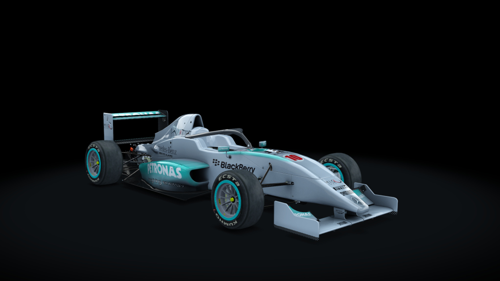 Tatuus FA01 halo, skin Mercedes AMG Petronas