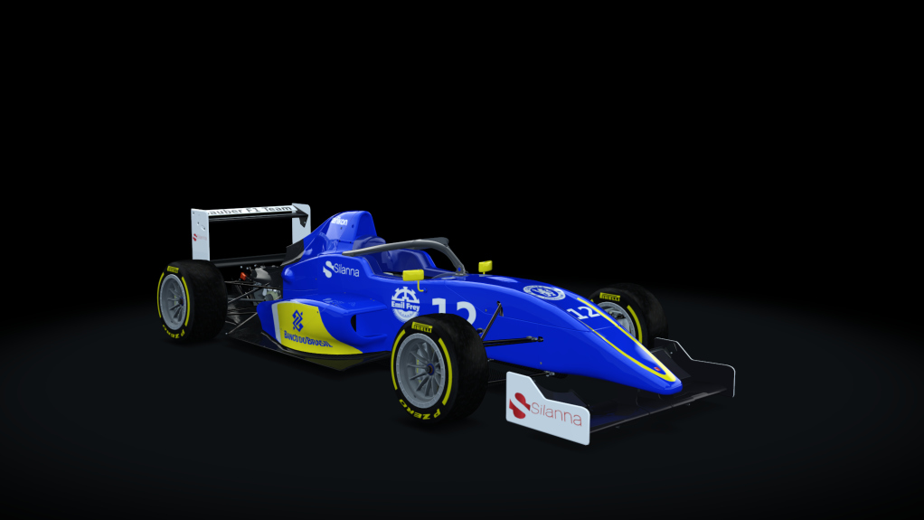 Tatuus FA01 halo, skin Sauber Nasr