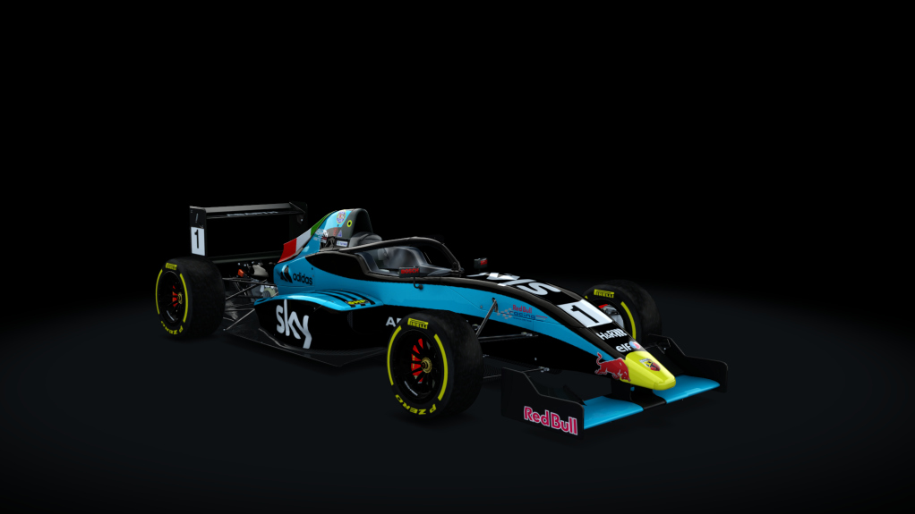 Tatuus FA01 halo, skin Sky_Racing
