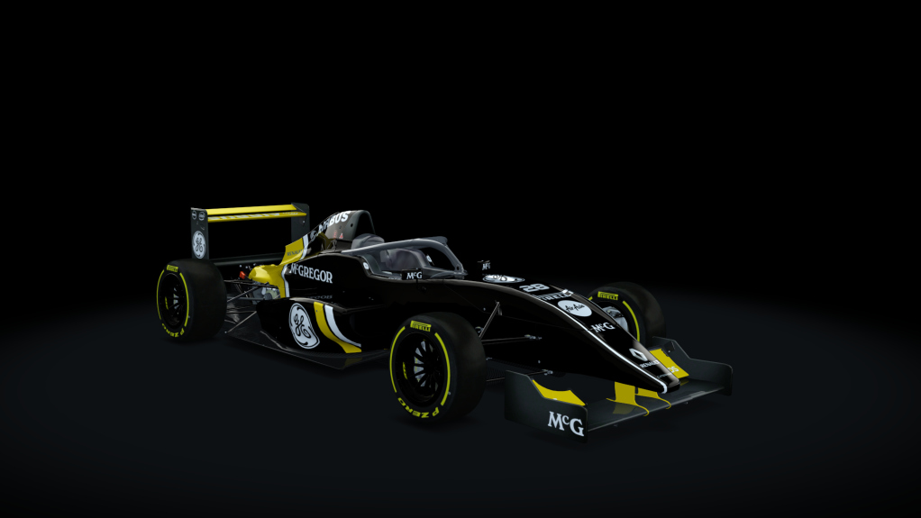 Tatuus FA01 halo, skin black_caterham_F1