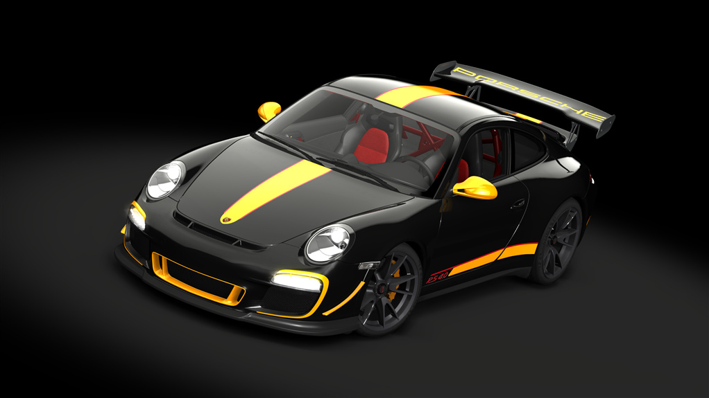 Porsche 911 GT3 RS 4.0, skin 06_black_orange_rs