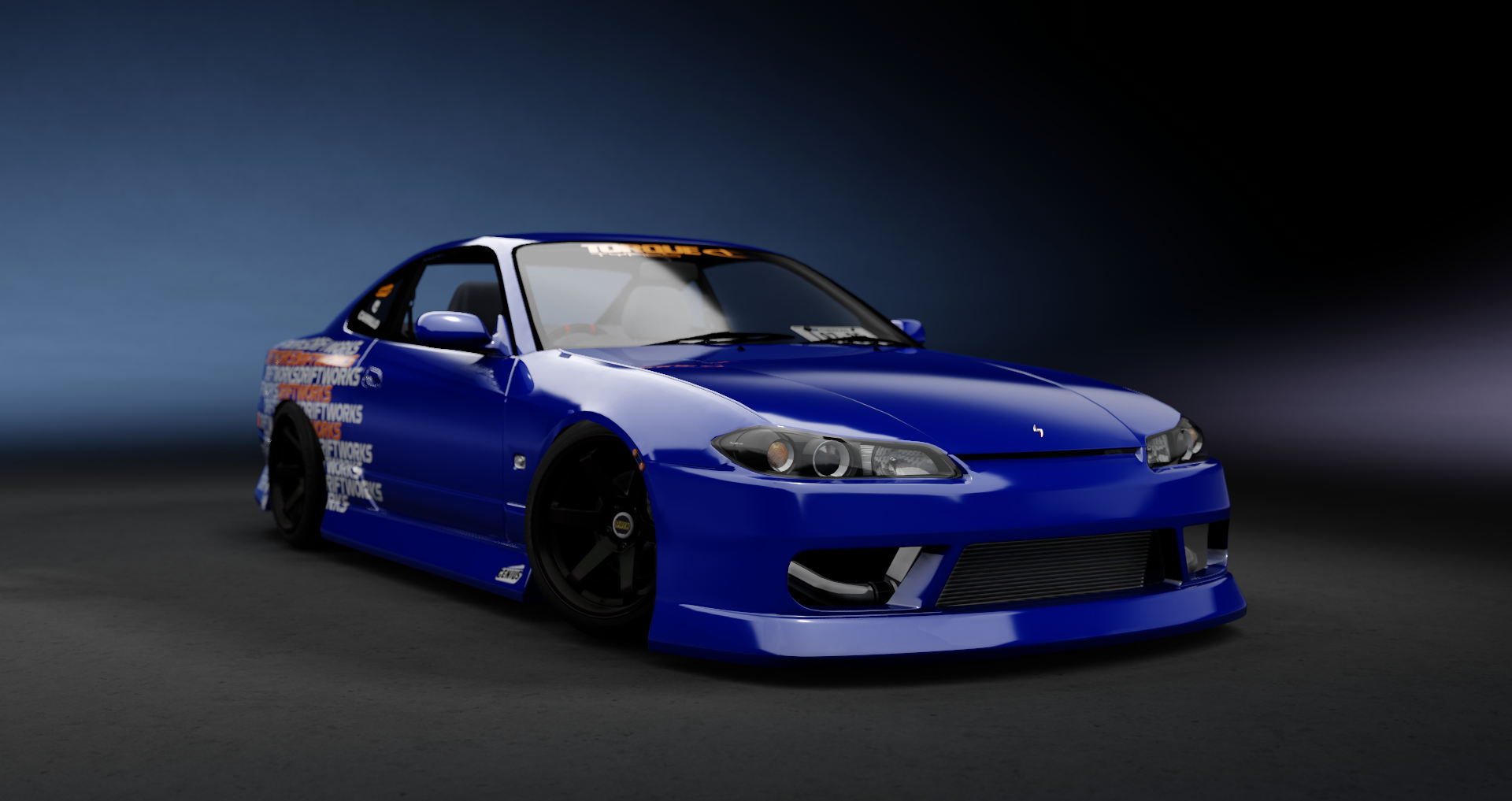CW S15 SR23DET RB26, skin DRIFTWORKS black