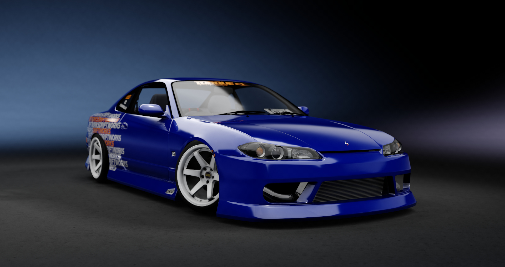 CW S15 SR23DET RB26, skin DRIFTWORKS white