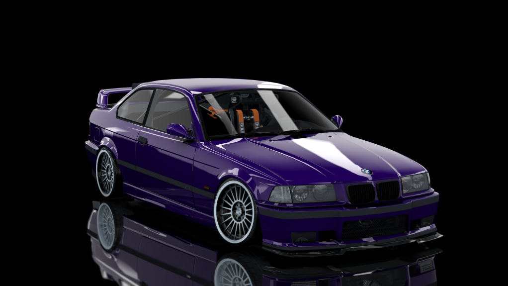 2#JDRIFT DRIVER E36 328I STREET, skin purple