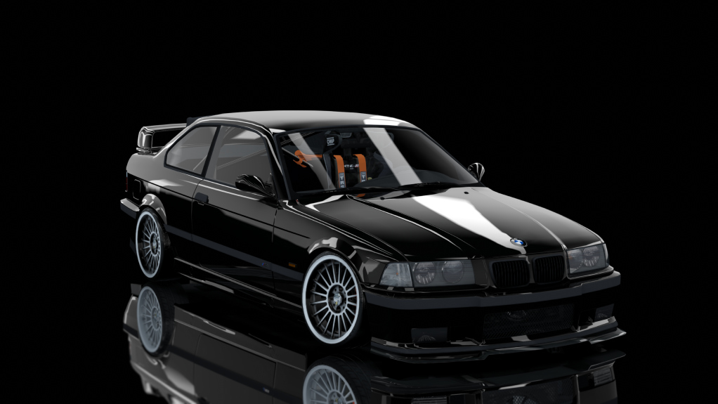 2#JDRIFT DRIVER E36 328I STREET Drift 2, skin Black
