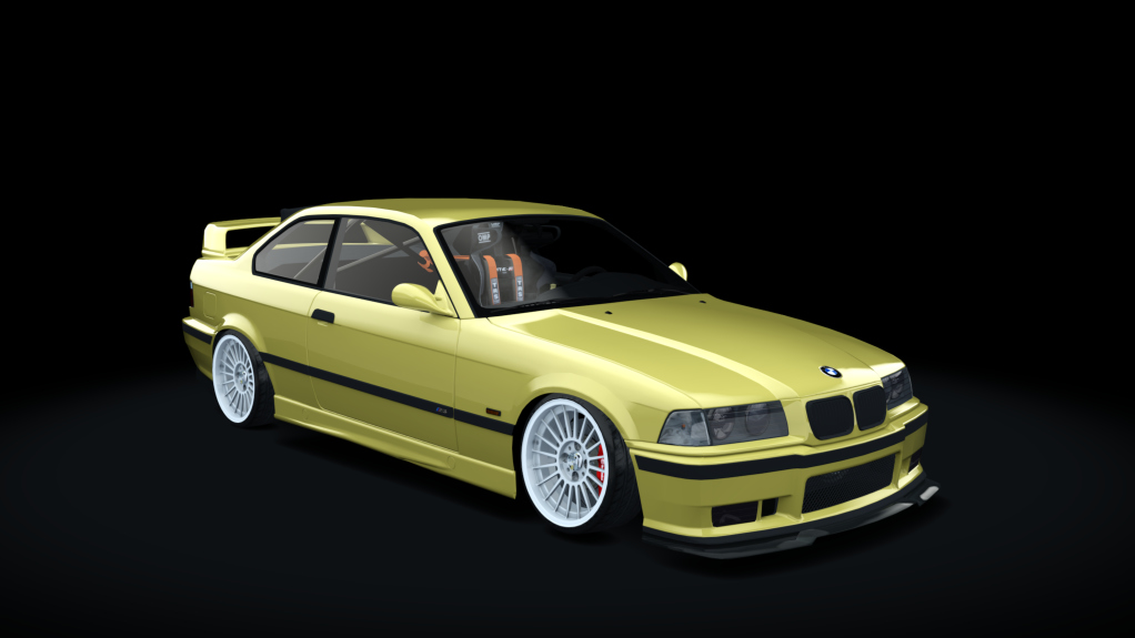 2#JDRIFT DRIVER E36 328I STREET Drift 2, skin Dakargelb