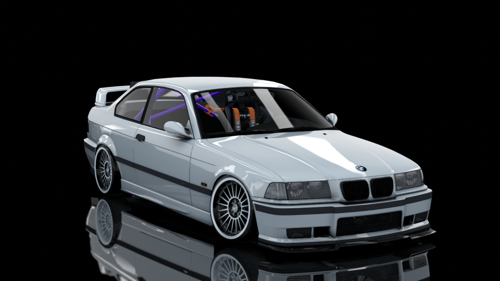 2#JDRIFT DRIVER E36 328I STREET Drift 2, skin White