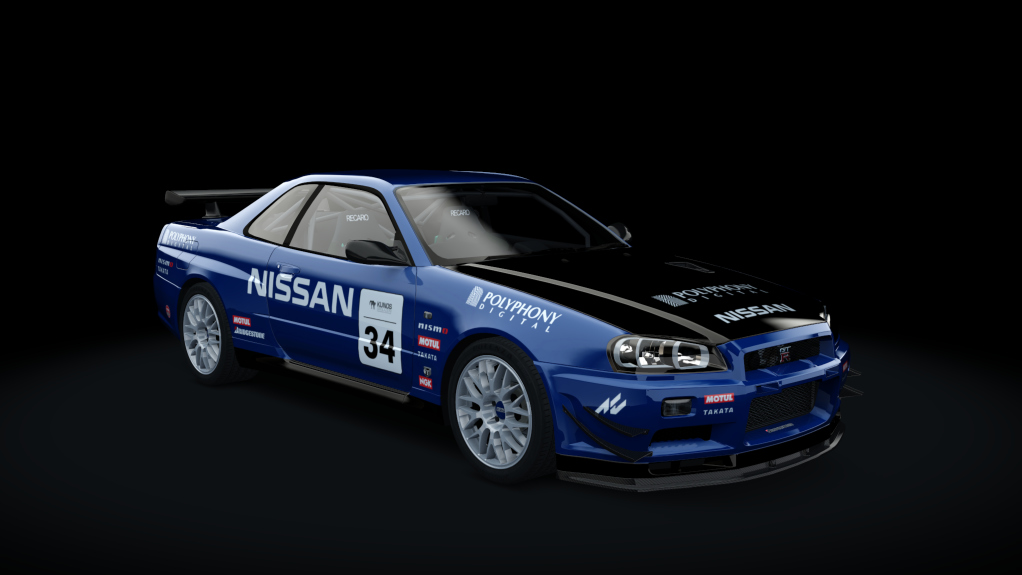 Mine's BNR34 SKYLINE GT-R N1 base '06, skin GT_blue