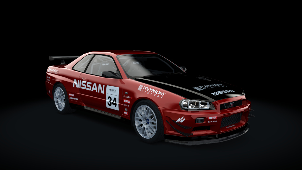 Mine's BNR34 SKYLINE GT-R N1 base '06, skin GT_red