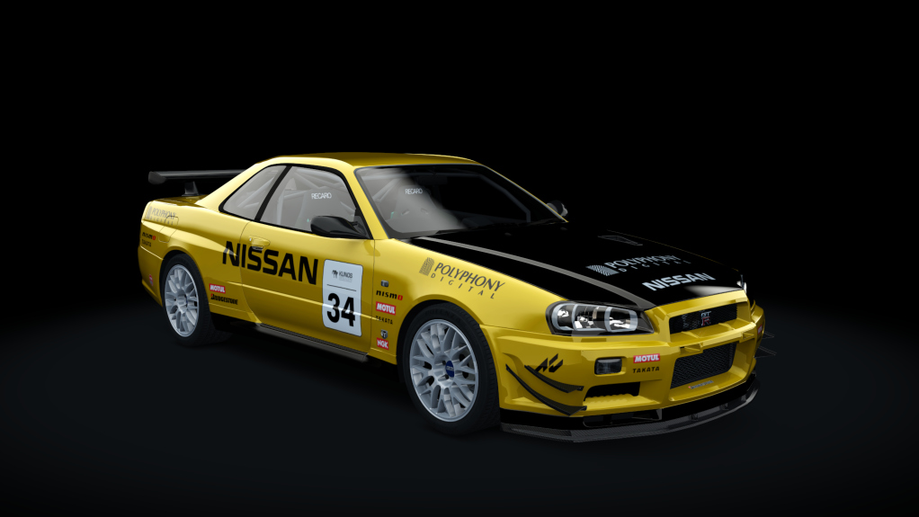 Mine's BNR34 SKYLINE GT-R N1 base '06, skin GT_yellow