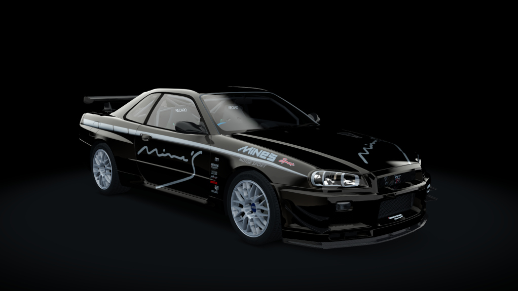 Mine's BNR34 SKYLINE GT-R N1 base '06, skin Mines_06_black