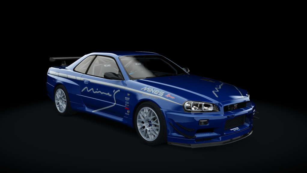 Mine's BNR34 SKYLINE GT-R N1 base '06, skin Mines_06_blue