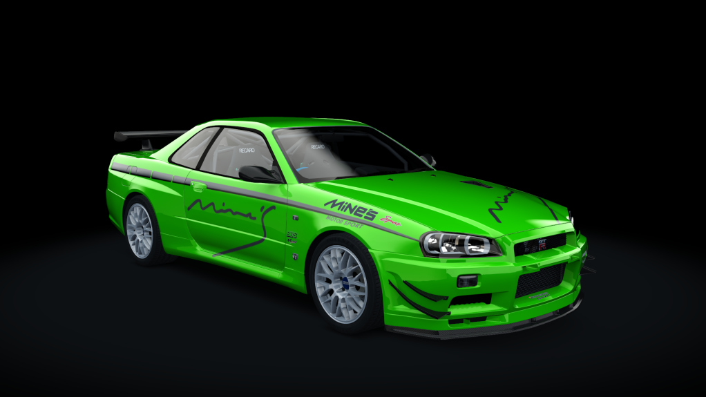 Mine's BNR34 SKYLINE GT-R N1 base '06, skin Mines_06_green