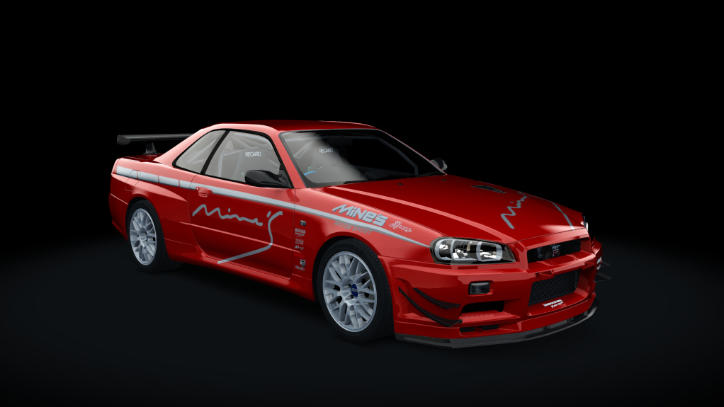 Mine's BNR34 SKYLINE GT-R N1 base '06, skin Mines_06_red