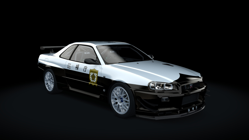 Mine's BNR34 SKYLINE GT-R N1 base '06, skin Police