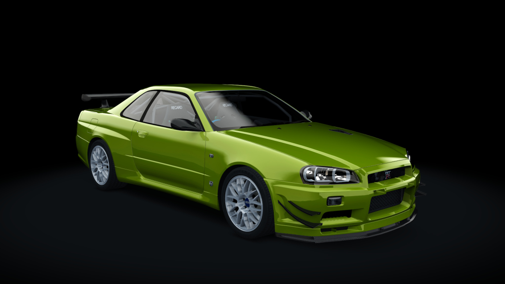 Mine's BNR34 SKYLINE GT-R N1 base '06, skin candy_lime