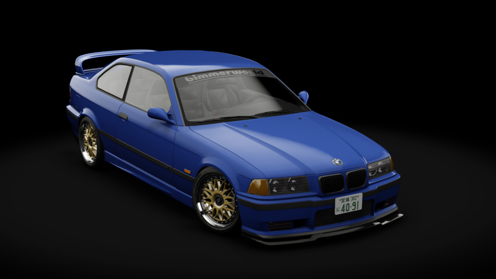 BMW M3 E36 Ring Tool Racing 2, skin Avus Blue Metallic