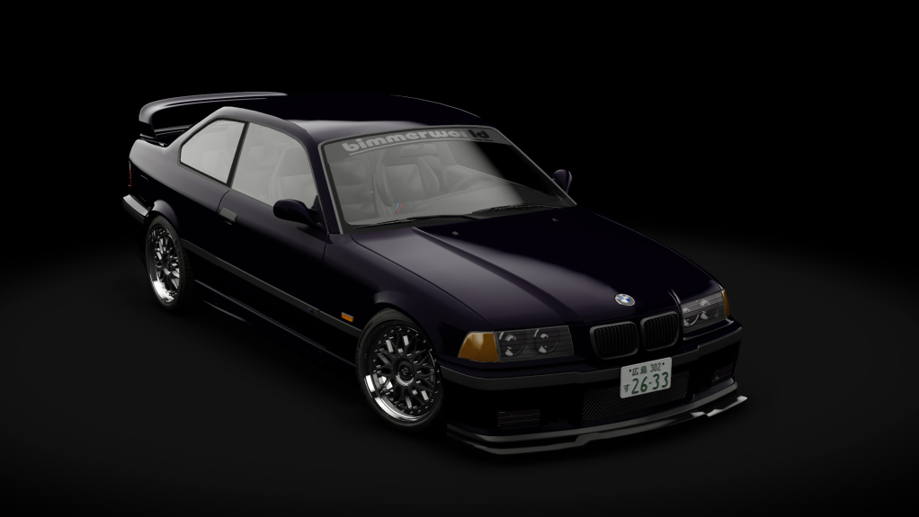 BMW M3 E36 Ring Tool Racing 2, skin Cosmos Black Metallic