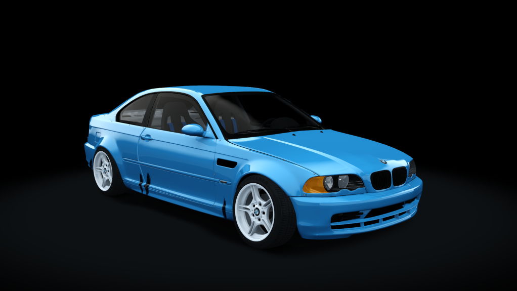 SUPERDRIFT - BMW E46 330ci - LHD 2JZ, skin Laguna Seca Blue