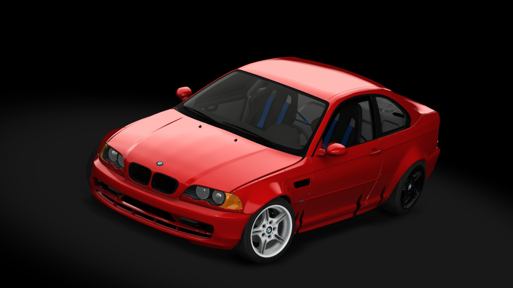 SUPERDRIFT - BMW E46 330ci - LHD 2JZ, skin Red