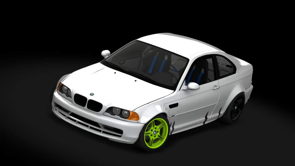 SUPERDRIFT - BMW E46 330ci - LHD 2JZ, skin White