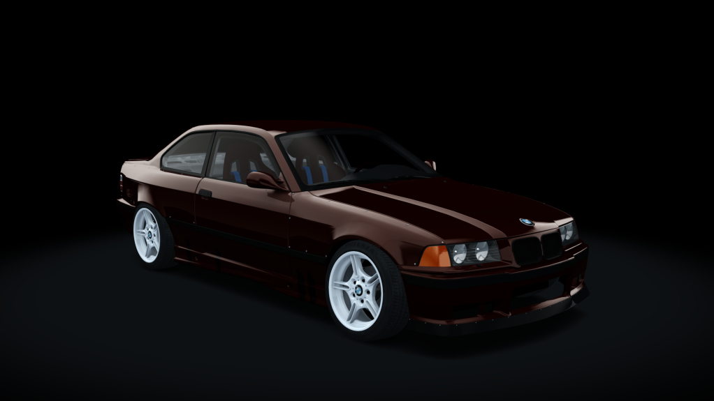 SUPERDRIFT - BMW E36 328i Coupe - LHD low boost, skin Brokatrot