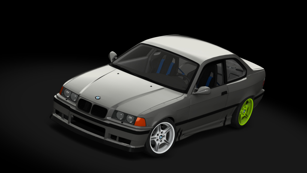 SUPERDRIFT - BMW E36 328i Coupe - LHD low boost, skin Grey