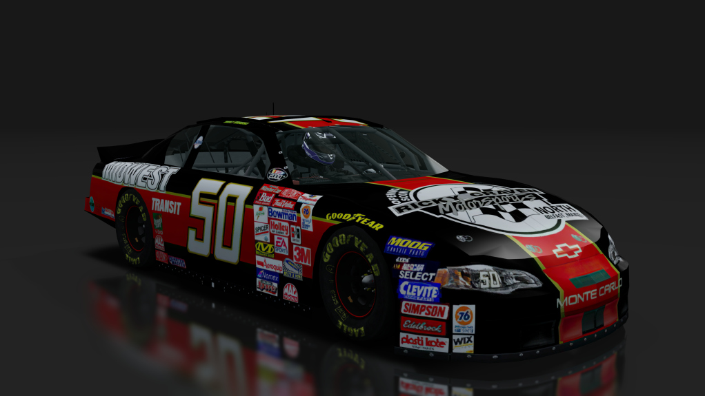 2000 NASCAR Monte Carlo, skin 50_Midwest_Blk