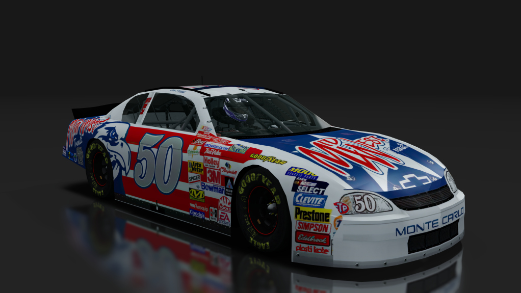 2000 NASCAR Monte Carlo, skin 50_Midwest_White