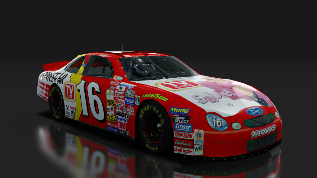 2000 NASCAR Ford Taurus, skin 16_tv_guide