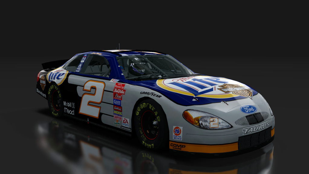 2000 NASCAR Ford Taurus, skin 2_miller_lite_harley