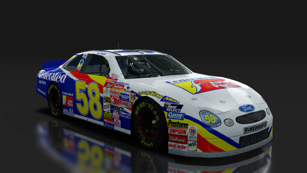 2000 NASCAR Ford Taurus, skin 58_federated