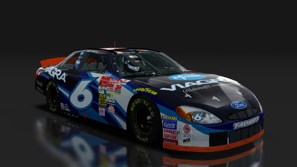 2000 NASCAR Ford Taurus, skin 6_viagra_black