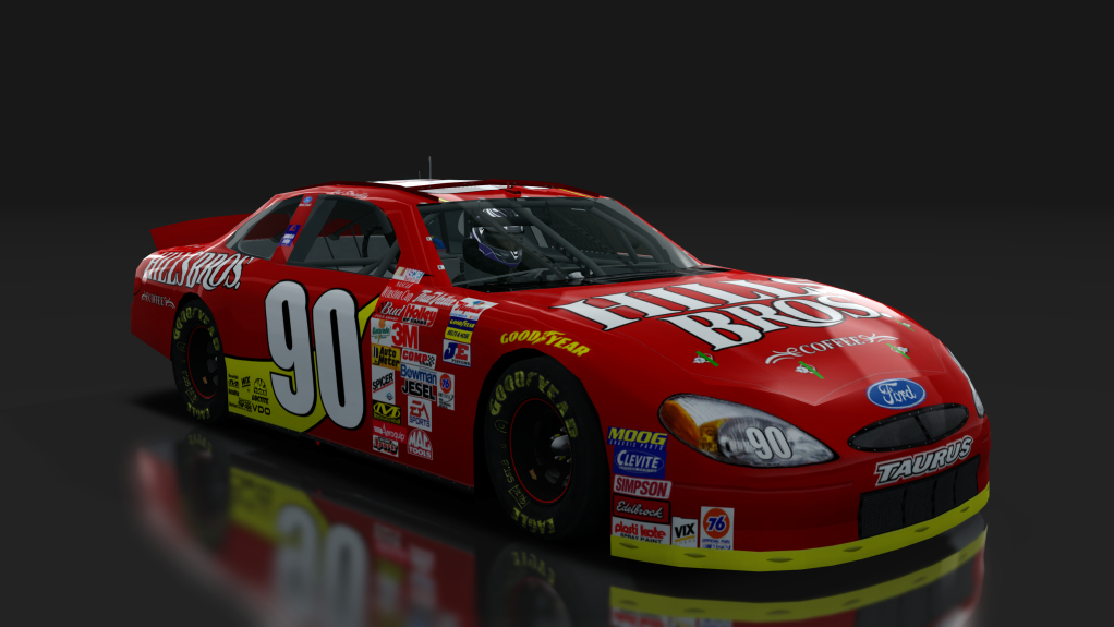 2000 NASCAR Ford Taurus, skin 90_hills_bros