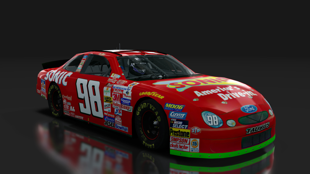 2000 NASCAR Ford Taurus, skin 98_sonic