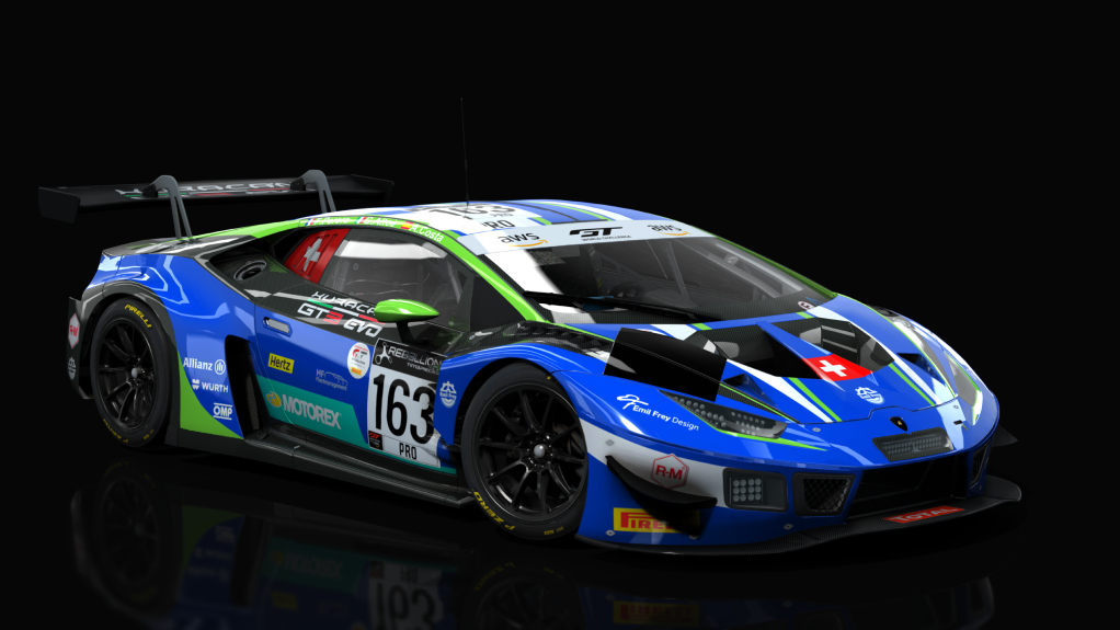 Lamborghini Huracan GT3 EVO, skin Emil Frey 2020 #163 24h SPA