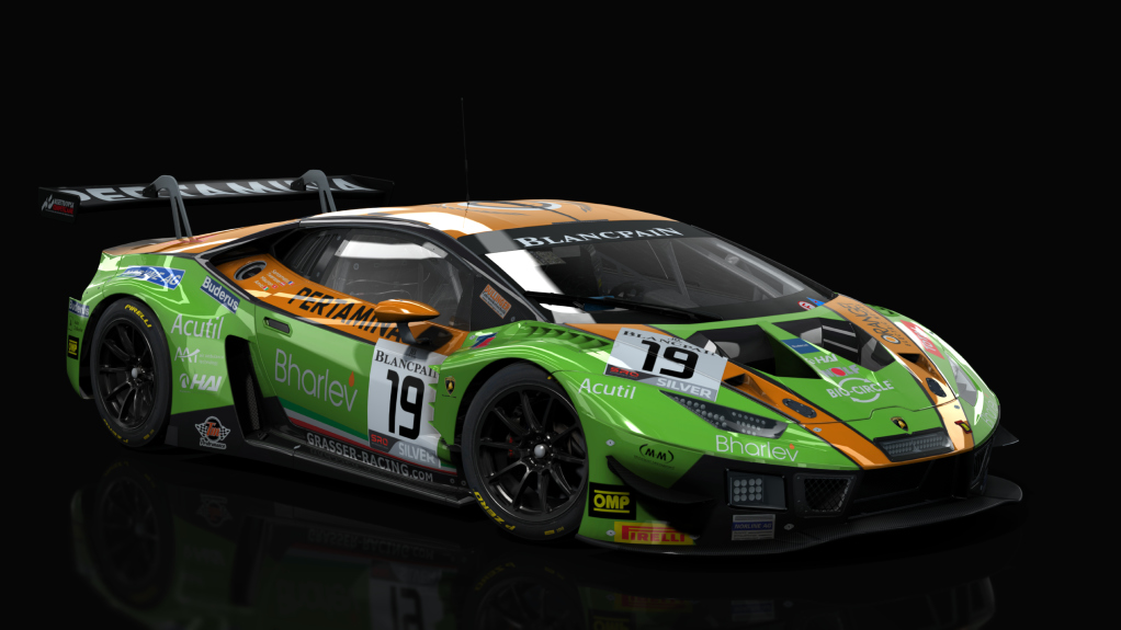 Lamborghini Huracan GT3 EVO, skin GRT 2019 SPA #19 Silver