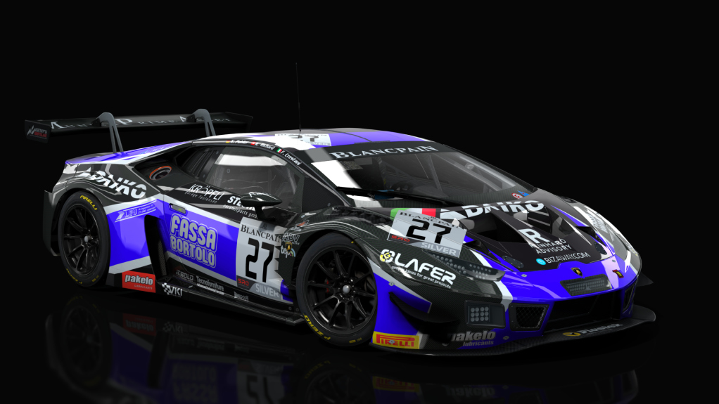 Lamborghini Huracan GT3 EVO, skin Lazarus #27 Silver BP