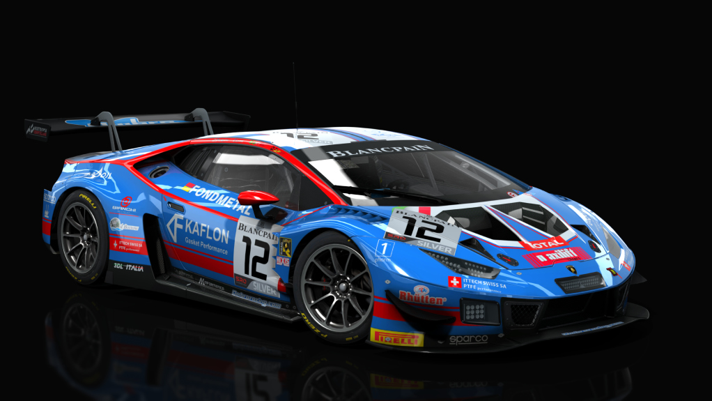 Lamborghini Huracan GT3 EVO, skin Ombra 2019 SPA #12 SILVER