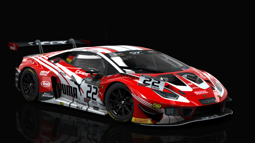 Lamborghini Huracan GT3 EVO, skin Puma Motorsport GTWC #22 PRO