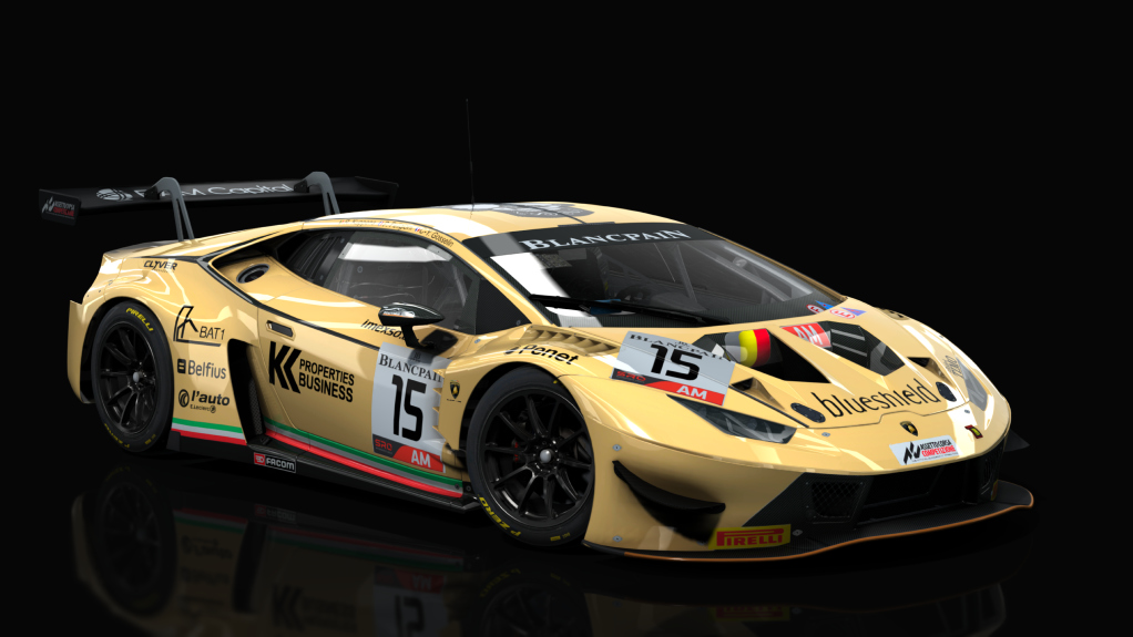 Lamborghini Huracan GT3 EVO Sprint Spec, skin Boutsen Ginon #15 AM