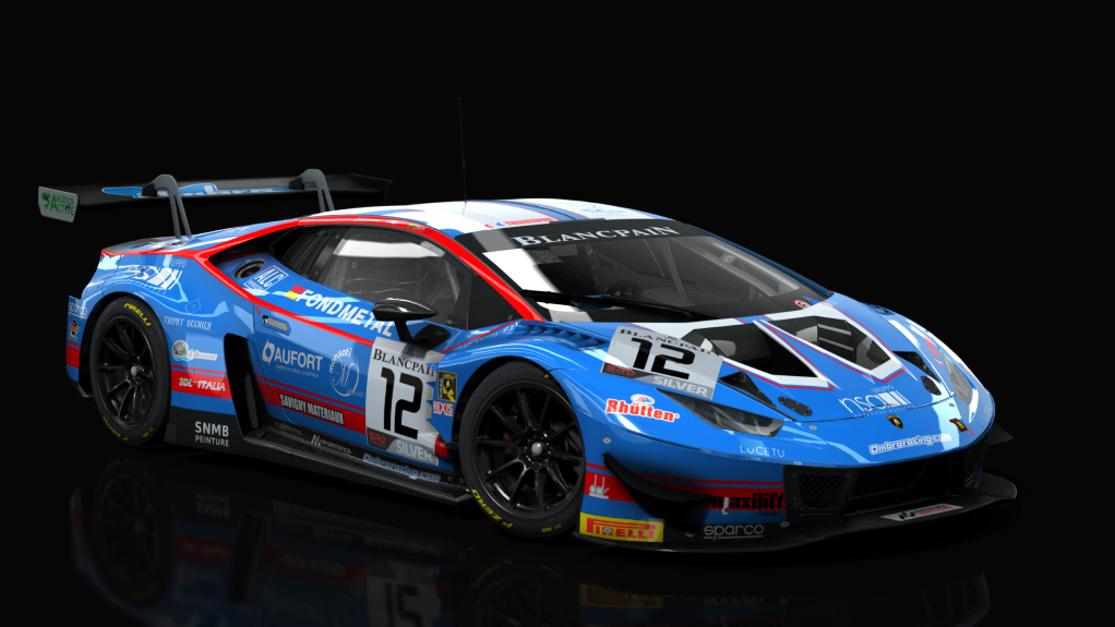 Lamborghini Huracan GT3 EVO Sprint Spec, skin Ombra #12 SILVER