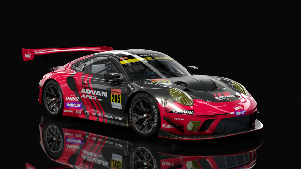 Porsche 911 GT3 R 2019 (991.2) Endurance, skin advan_205_gt300_blw