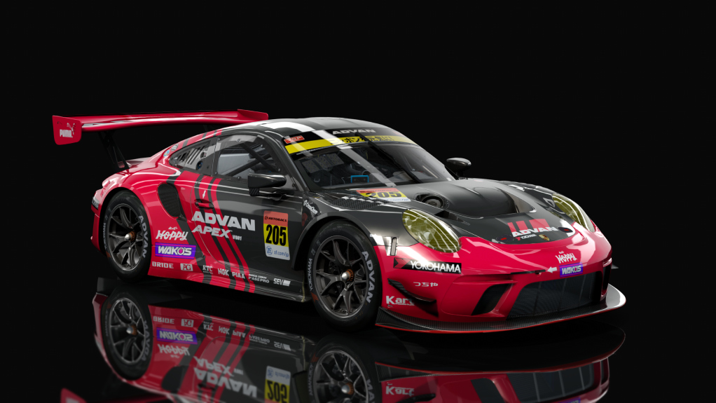 Porsche 911 GT3 R 2019 (991.2) Sprint, skin advan_205_gt300_blw