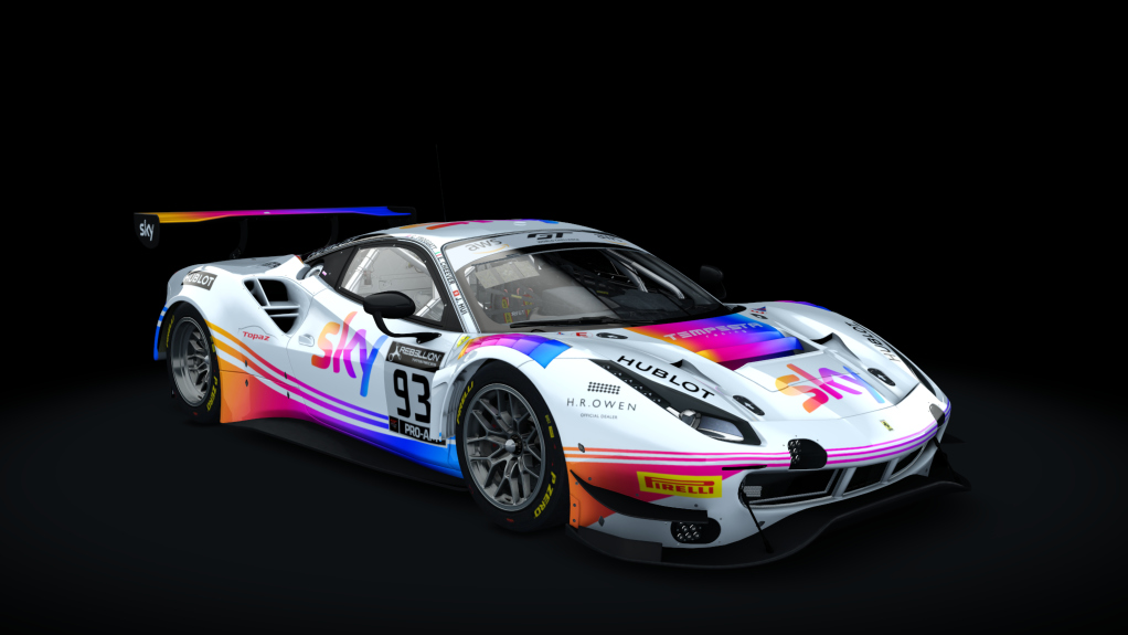 Ferrari 488 GT3 ACC, skin 1_Skysports_93