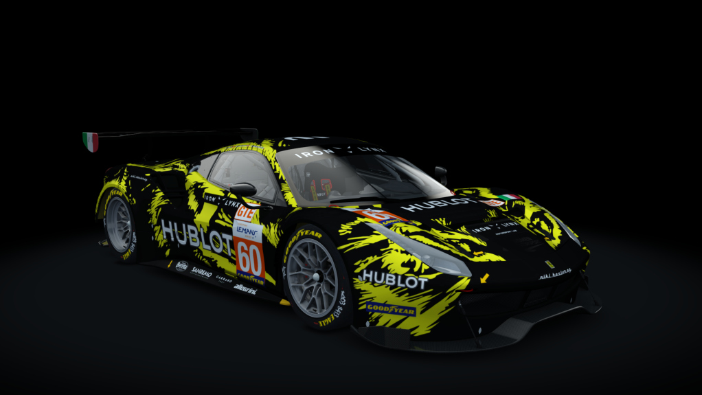 Ferrari 488 GT3 ACC, skin 60_iron_lynx