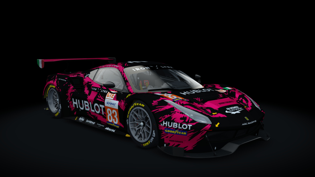 Ferrari 488 GT3 ACC, skin 83_iron_dames