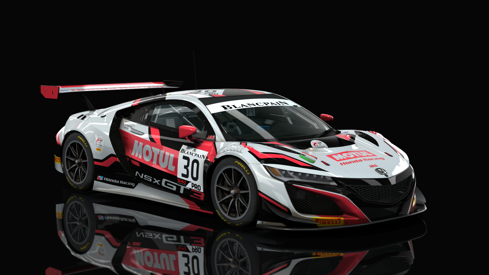 Honda NSX GT3 Evo ACC, skin Blancpain_2019_Motul_30