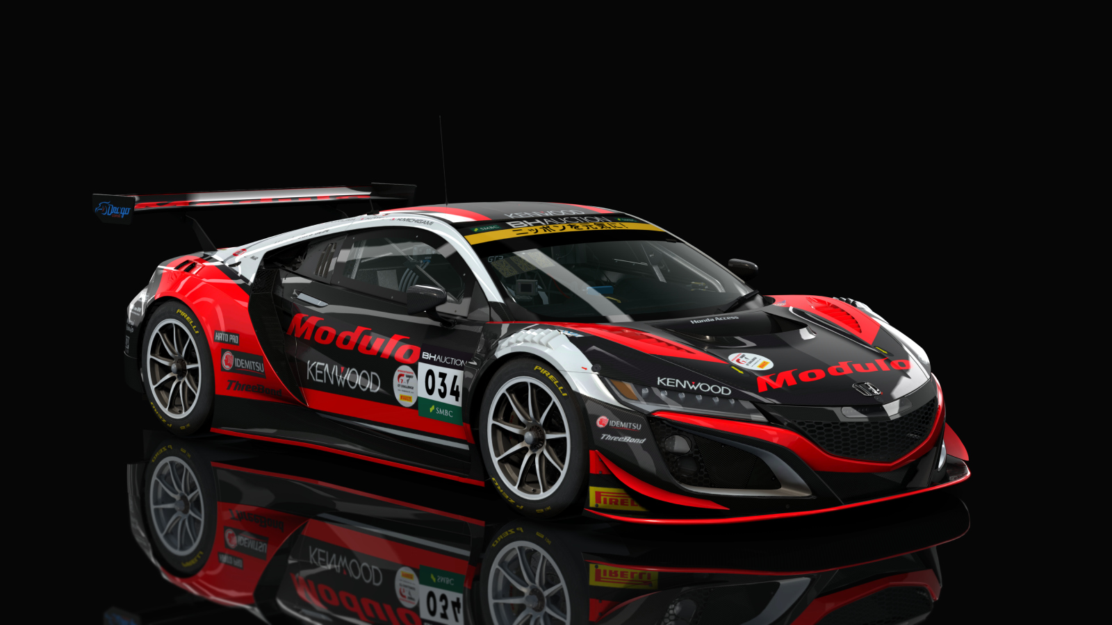 Honda NSX GT3 Evo Endurance ACC, skin ICGT_2019_Modulo_34