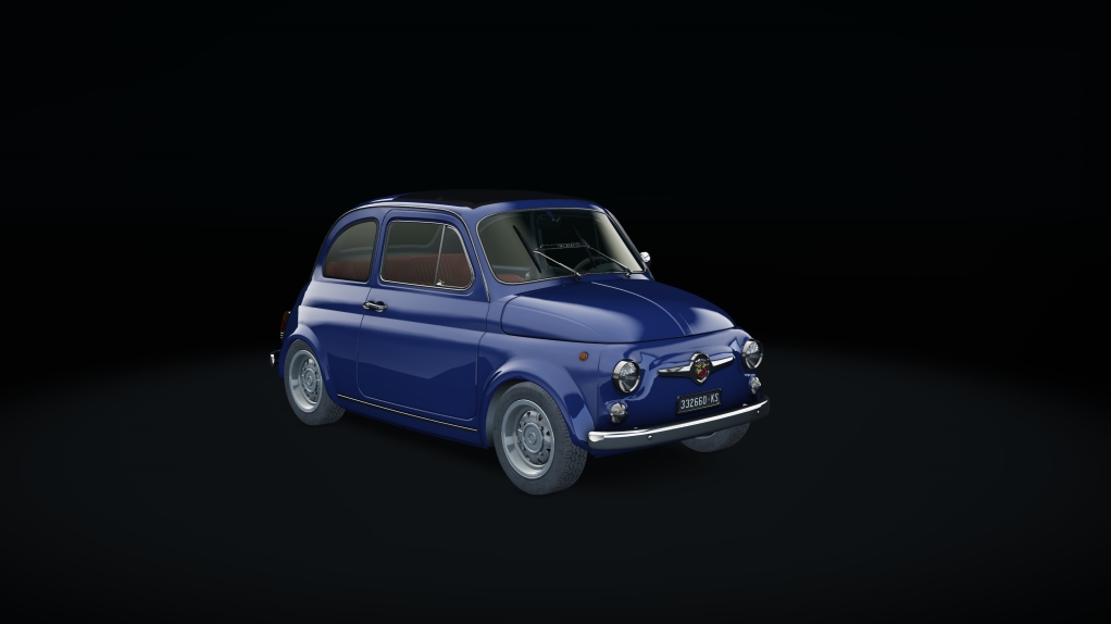 Abarth 595 SS, skin blu_oriente